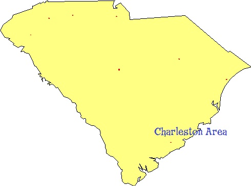 Map of South Carolina showing French, German and Spanish language classes, activities and childrens programs for kids